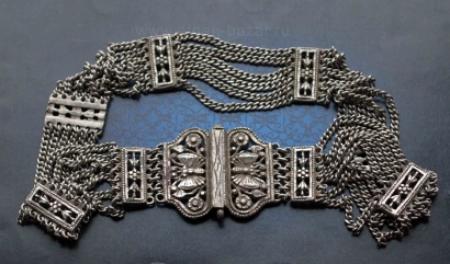 Индийский пояс "Камарбанд" - Vintage Indian Kuchi Banjara Belt Kamarband