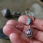  Vintage Sterling Silver Afghan Tribal Earrings with Turquiose 