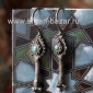 Уникальные старинные афганские серьги "Гушвара"