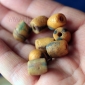 Африканские стеклянные бусины Кробо - African Ghana Krobo Beads. Лот из восьми бусин Африканские стеклянные бусины Кробо - African Ghana Krobo Beads. Лот из восьми б