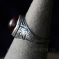 Винтажный перстень с сердоликом и изображением птицы. Турция, 20 в.