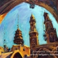 Александр Емельянов. Каир, минареты медресе султана Баркука. Холст, масло