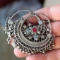 Старые племенные серьги - височные подвески (Kuchi tribal jewelry)