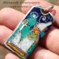Александр Емельянов. Кулон "Атум". Медь, горячая перегородчатая эмаль