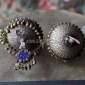 Старые племенные серьги - височные подвески (Kuchi tribal jewelry)