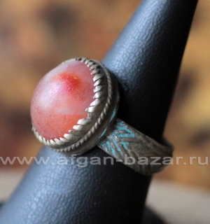 Афганский племенной перстень с сердоликом (Kuchi Tribal Ring)