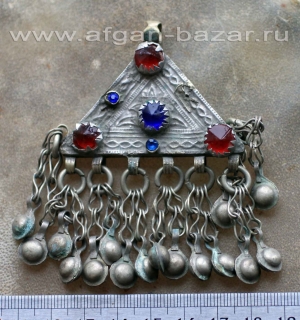 Афганская этническая подвеска-амулет Кучи (Kuchi jewellery)