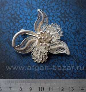 Винтажная балканская филигранная брошь