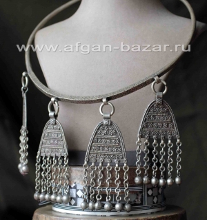 Индийское племенное украшение - гривна "Хансули" (Hansuli, Banjara, Rajastan)