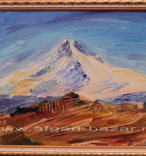 Александр Емельянов. Ercies dağı (Вулкан Эрджияс, Турция, Каппадокия). Картон, м