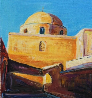 Александр Емельянов. Гробница шейха в Кашане (Иран). Холст, масло
