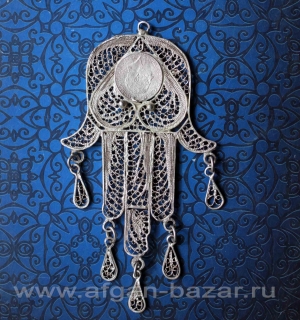 Традиционный амулет "Хамса" ("Рука Фатимы"). Тунис, 20 в.