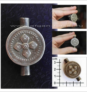 Старая туркменская бусина ручной работы - Turkmen Tribal Jewelry Bead